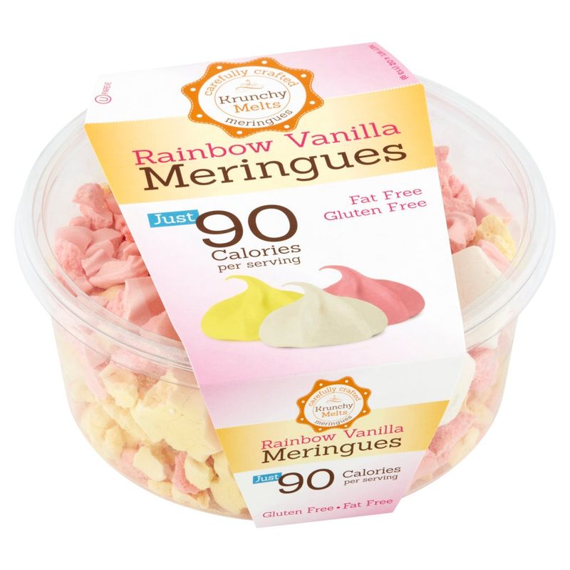 Krunchy Melts Rainbow Vanilla Meringues, 4 oz