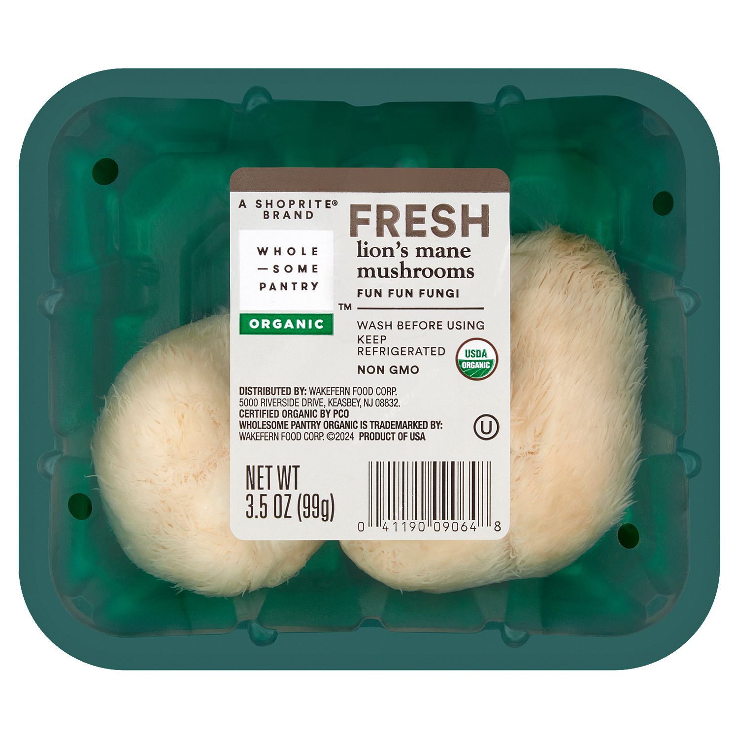 Wholesome Pantry Organic Fresh Lion's Mane Mushrooms, 3.5 oz