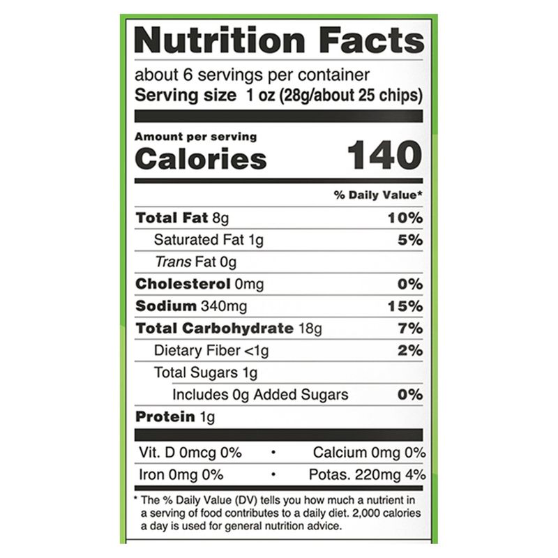 Good Health Avocado Oil Veggie Chips Sour Cream &amp; Onion Flavored Potato Based Snack, 6.25 oz