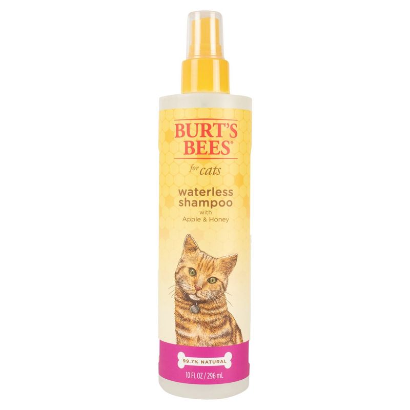 Burt's Bees Waterless Shampoo with Apple &amp; Honey for Cats, 10 fl oz