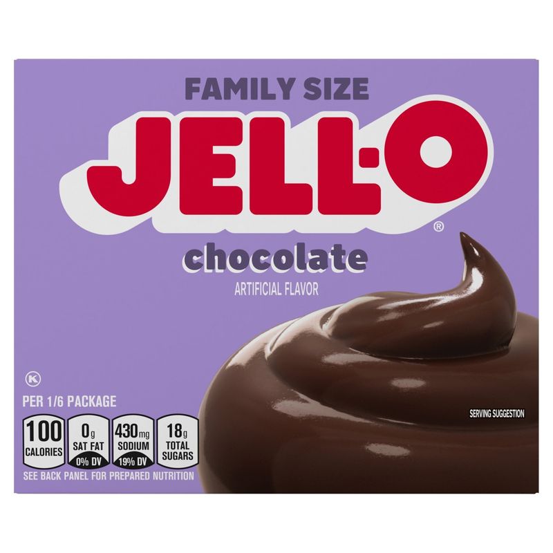 Jell-O Chocolate Instant Pudding &amp; Pie Filling Family Size, 5.9 oz
