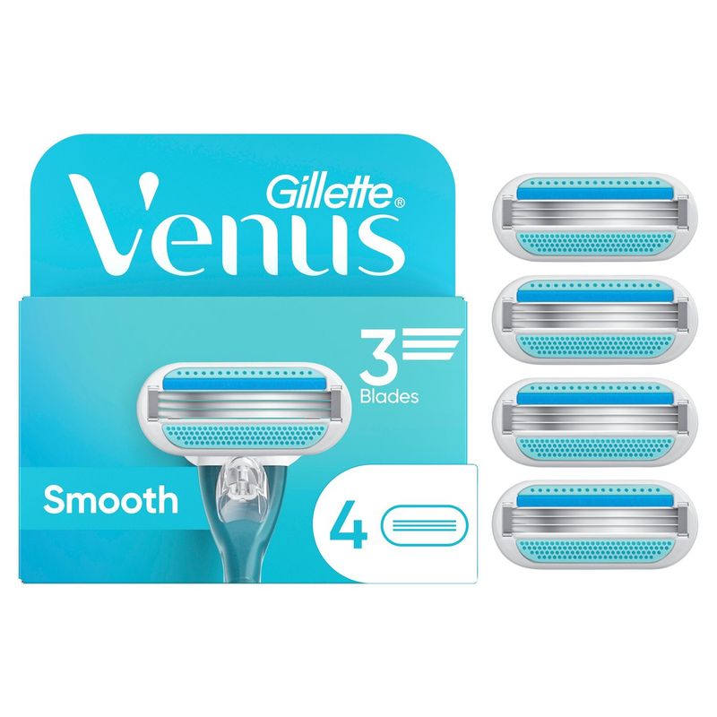 Gillette Venus 3 Blades Smooth Cartridges, 4 count