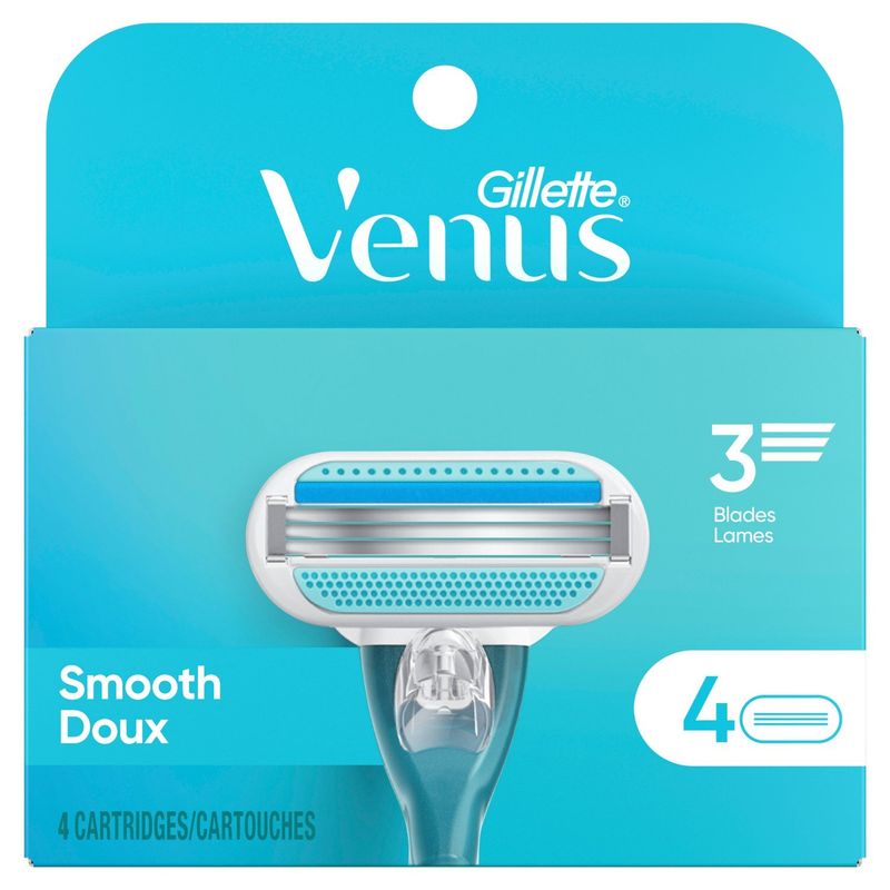 Gillette Venus 3 Blades Smooth Cartridges, 4 count