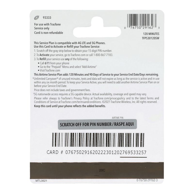Tracfone $29.99 Gift Card, 1 each