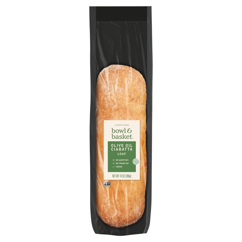 Bowl &amp; Basket Olive Oil Ciabatta Loaf, 14 oz