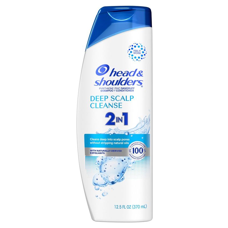 Head and Shoulders 2 in 1 Dandruff Shampoo and Conditioner, Anti-Dandruff Treatment, Deep Scalp Cle