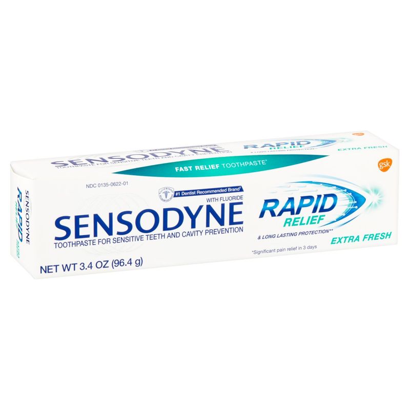 Sensodyne Rapid Relief Extra Fresh Toothpaste, 3.4 oz