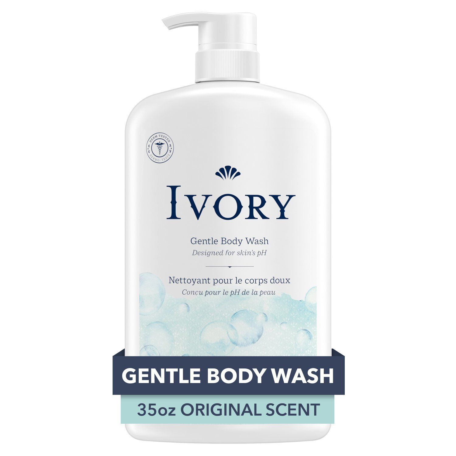 Ivory Gentle Body Wash, Original Scent, 35oz