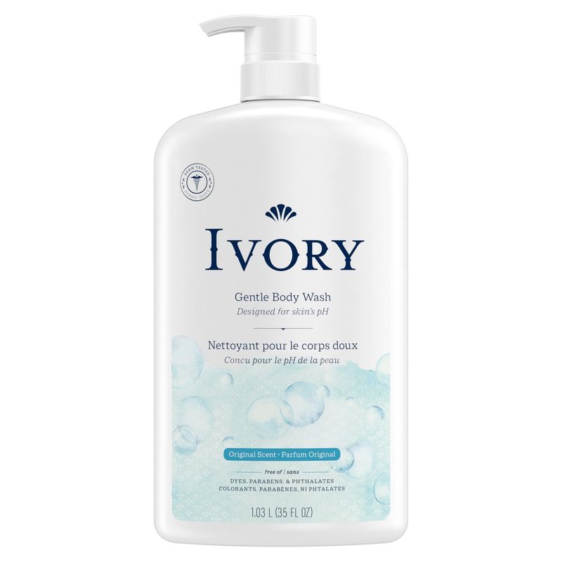 Ivory Gentle Body Wash, Original Scent, 35oz