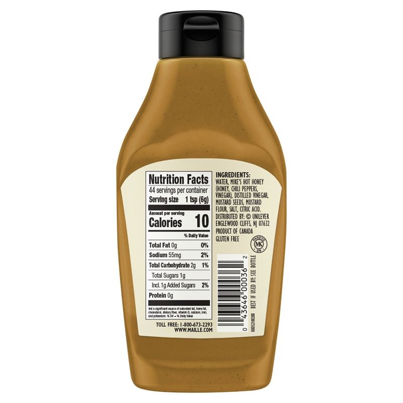 Maille Hot Honey Dijon Mustard with Mike's Hot Honey Special Edition, 9.4 oz