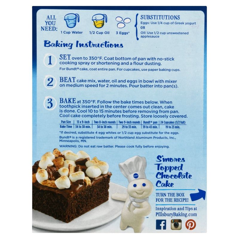 Pillsbury Moist Supreme Devil's Food Cake Mix, 15.25 oz