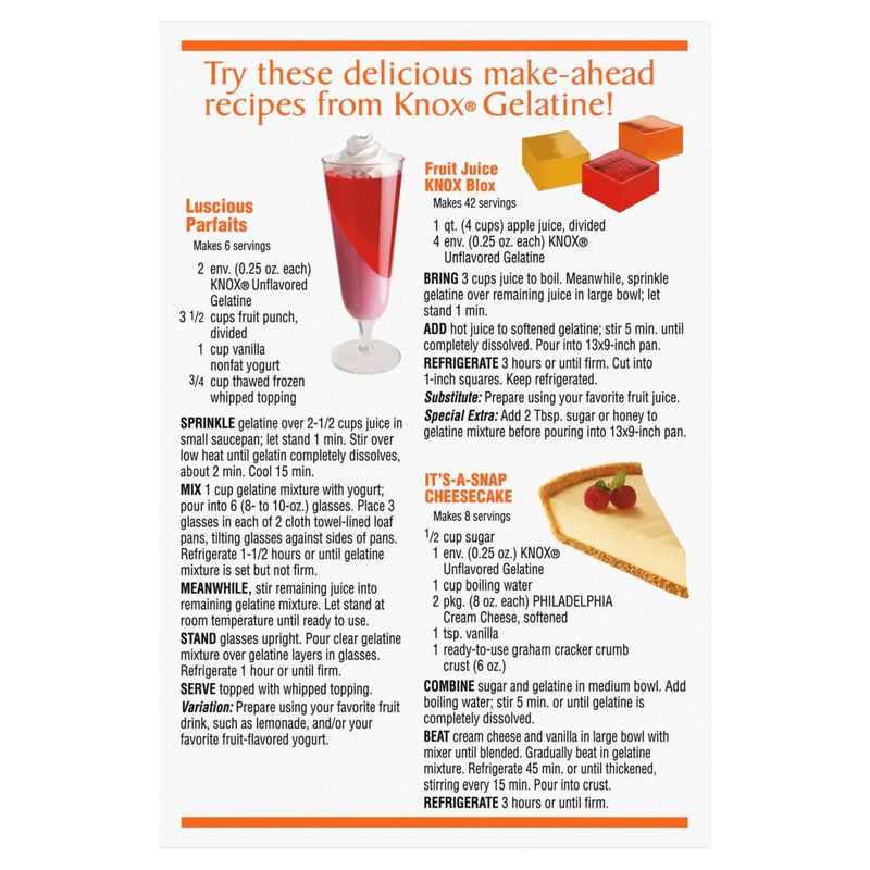 Knox Original Unflavored Gelatin, 32 count, 8 oz