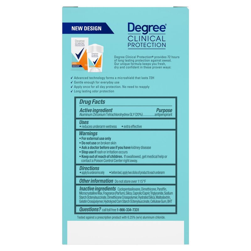 Degree Clinical Protection Summer Strength Antiperspirant Deodorant, 1.7 oz