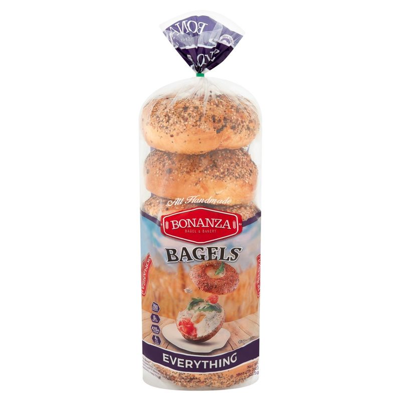 Bonanza Everything Bagels, 6 count, 18 oz