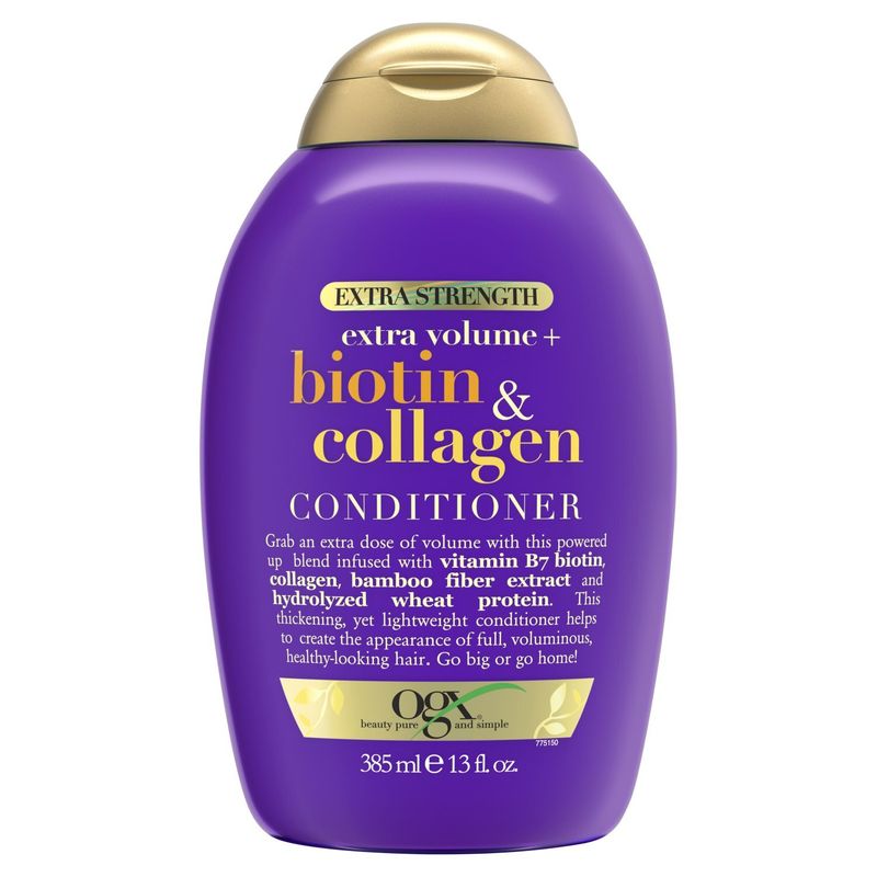 Ogx Extra Strength Extra Volume + Biotin &amp; Collagen Conditioner, 13 fl oz