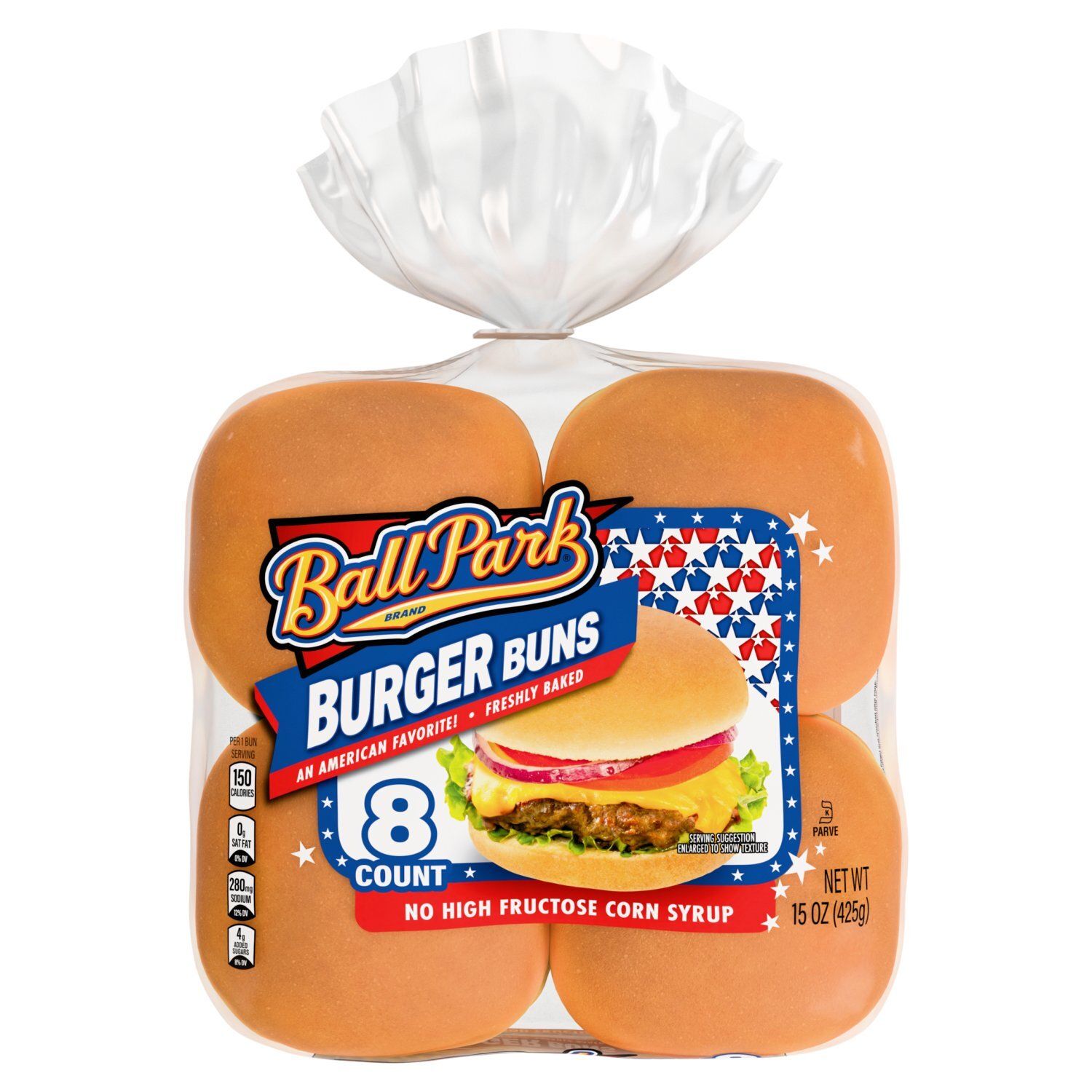 Ball Park Burger Buns, 8 count, 15 oz