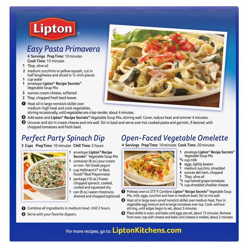 Lipton Recipe Secrets Vegetable Recipe Soup &amp; Dip Mix, 2 count, 1.8 oz