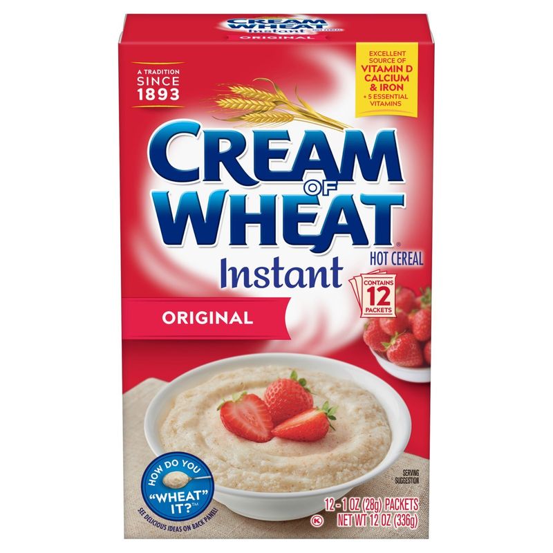 Cream of Wheat Original Instant Hot Cereal, 1 oz, 12 count
