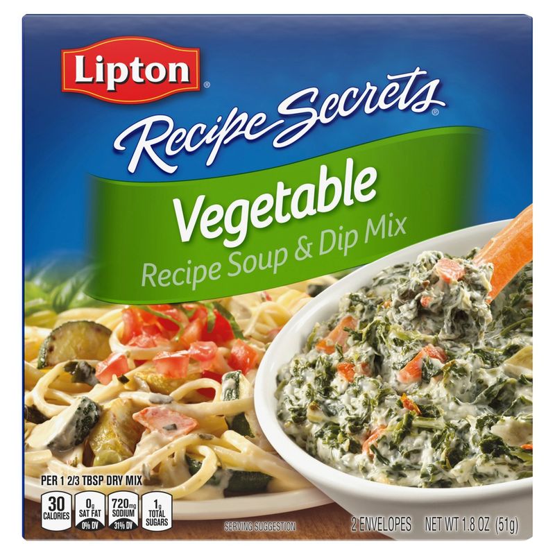 Lipton Recipe Secrets Vegetable Recipe Soup &amp; Dip Mix, 2 count, 1.8 oz