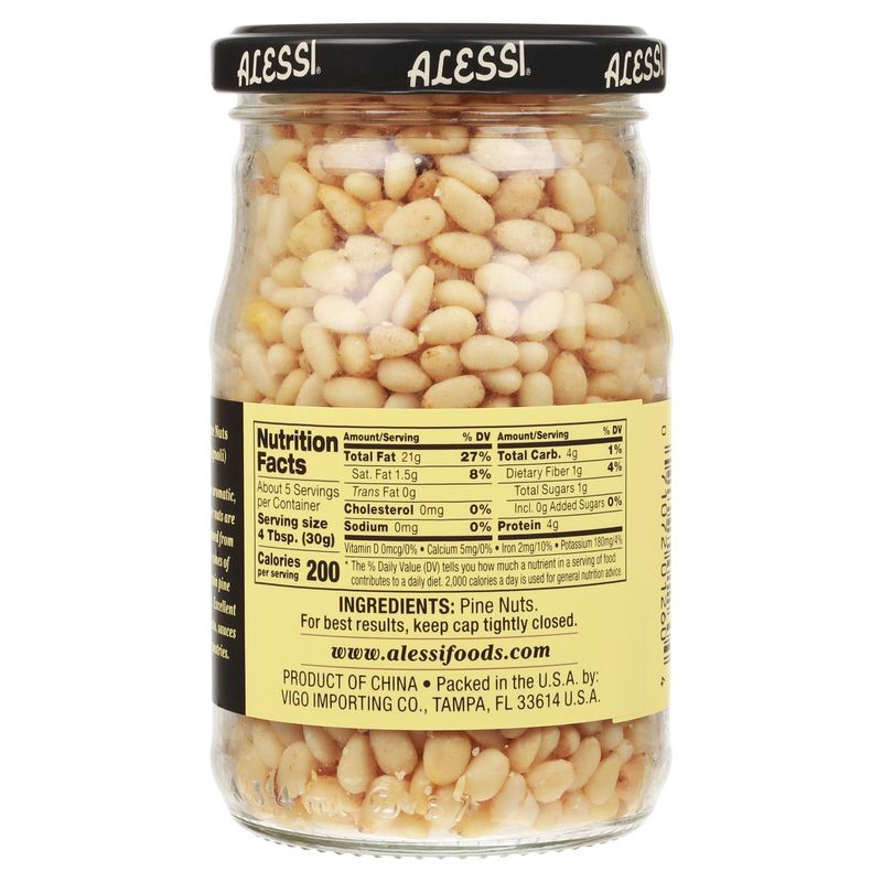 Alessi Premium All Natural Pine Nuts, 5 oz