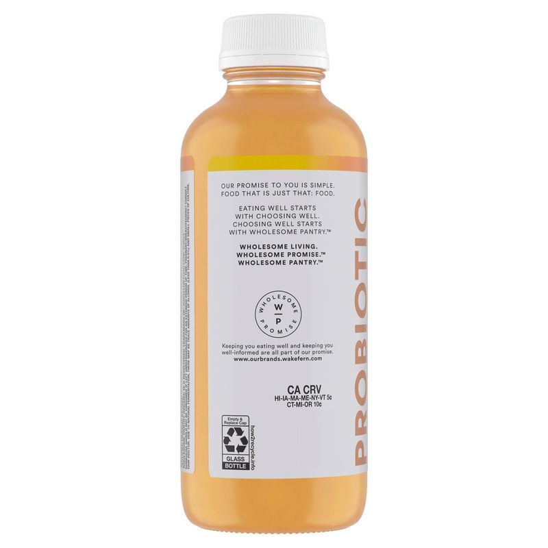 Wholesome Pantry Organic Ginger Lemon Probiotic Kombucha, 16 fl oz