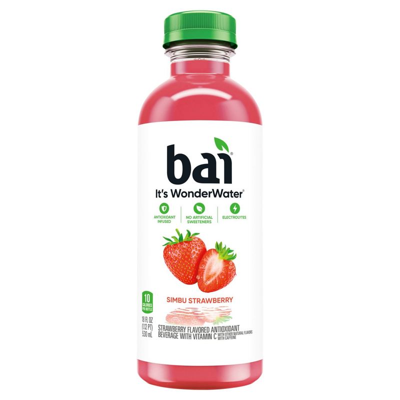 Bai It's WonderWater Simbu Strawberry Flavored Antioxidant Beverage, 18 fl oz
