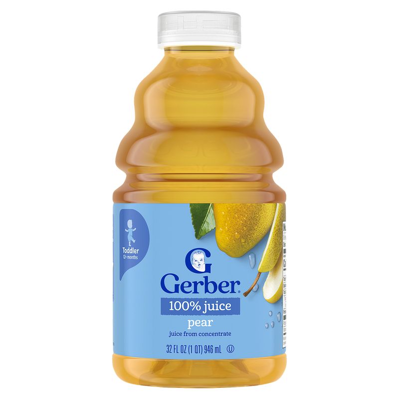 Gerber Pear 100% Juice, Toddler 12+ months, 32 fl oz