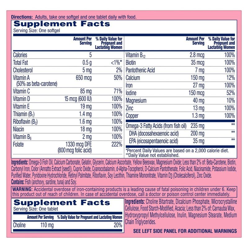 One A Day Prenatal Advanced Dietary Supplement, 60 count
