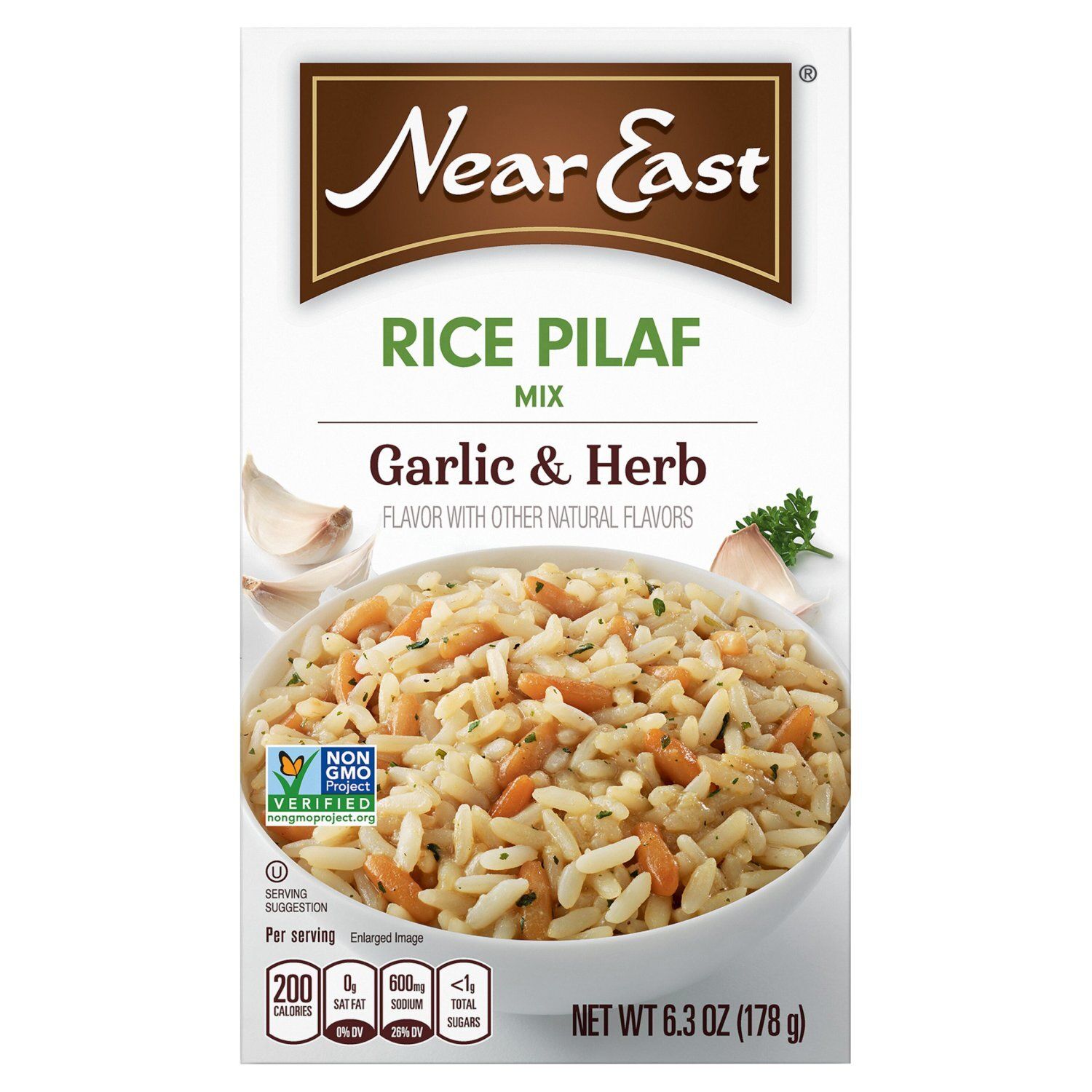 Near East Garlic &amp; Herb Rice Pilaf Mix, 6.3 oz