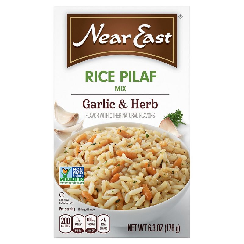 Near East Garlic &amp; Herb Rice Pilaf Mix, 6.3 oz