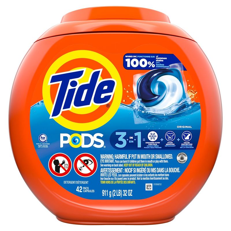 Tide PODS Laundry Detergent Pods, Original Scent, 42 Count
