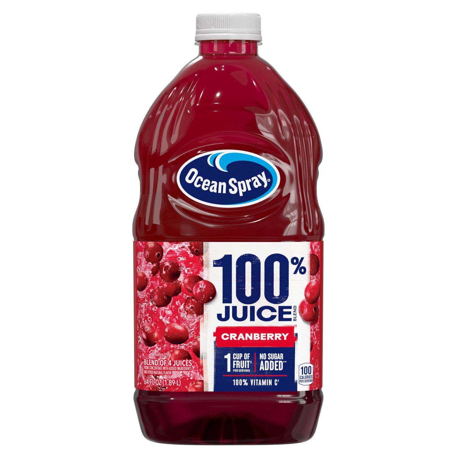 Ocean Spray Cranberry 100% Juice Blend, 64 fl oz