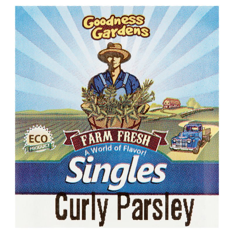 Goodness Gardens Farm Fresh Singles Curly Parsley, 0.25 oz