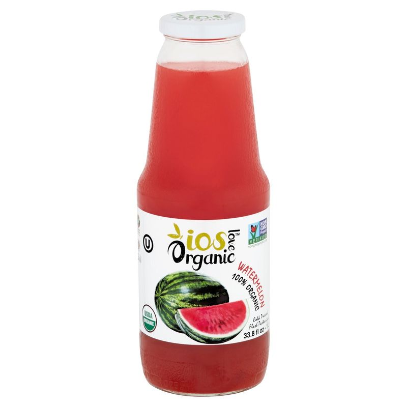 IOS Love Organic 100% Organic Watermelon Juice, 33.8 fl oz