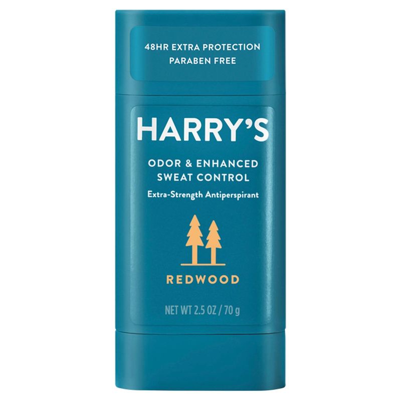Harry's Redwood Odor &amp; Enhanced Sweat Control Extra-Strength Antiperspirant Deodorant, 2.5 oz