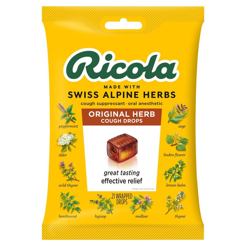 Ricola Original Herb Cough Drops, 21 count