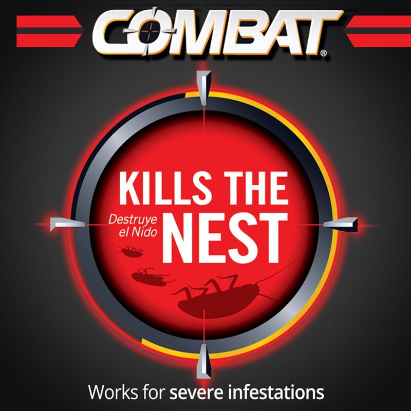 Combat Small + Large Roaches Roach Killing Bait, 12 Count, 0.42 oz