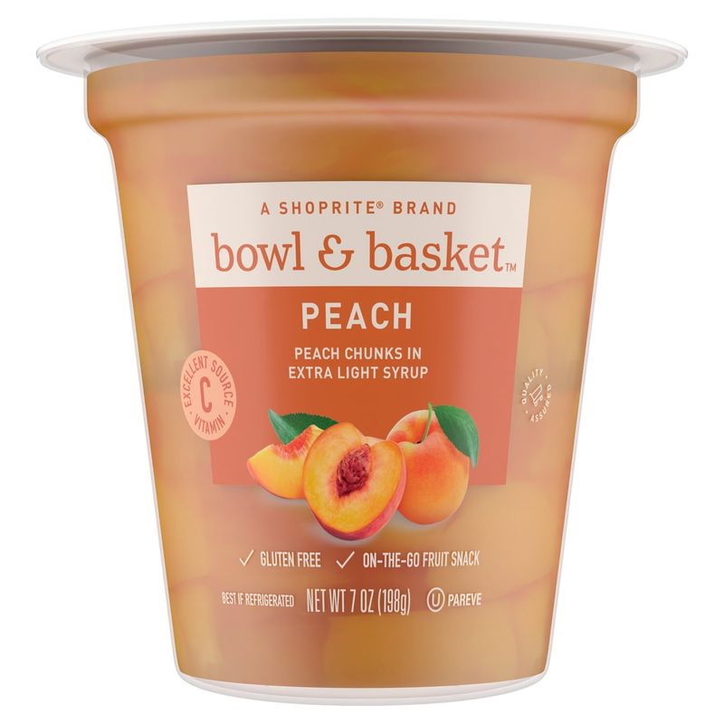 Bowl &amp; Basket Peach Chunks in Extra Light Syrup, 7 oz