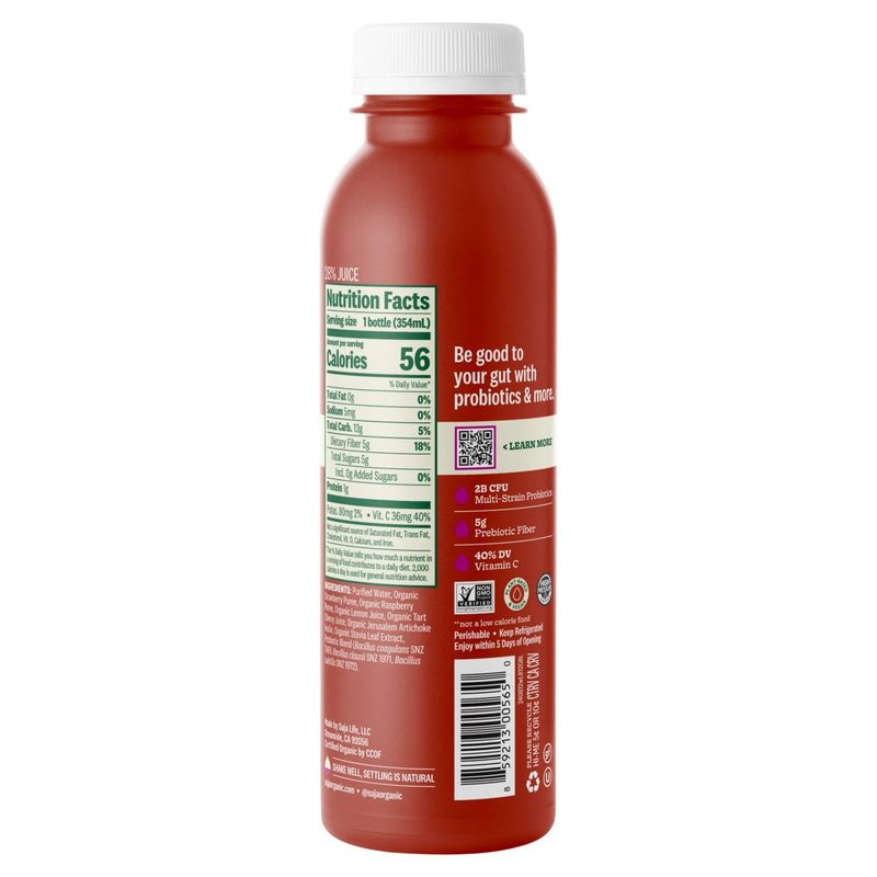 Suja Organic Gut Health Berry Lemon Nutrient Enhanced Fruit Juice Drink, 12 fl oz