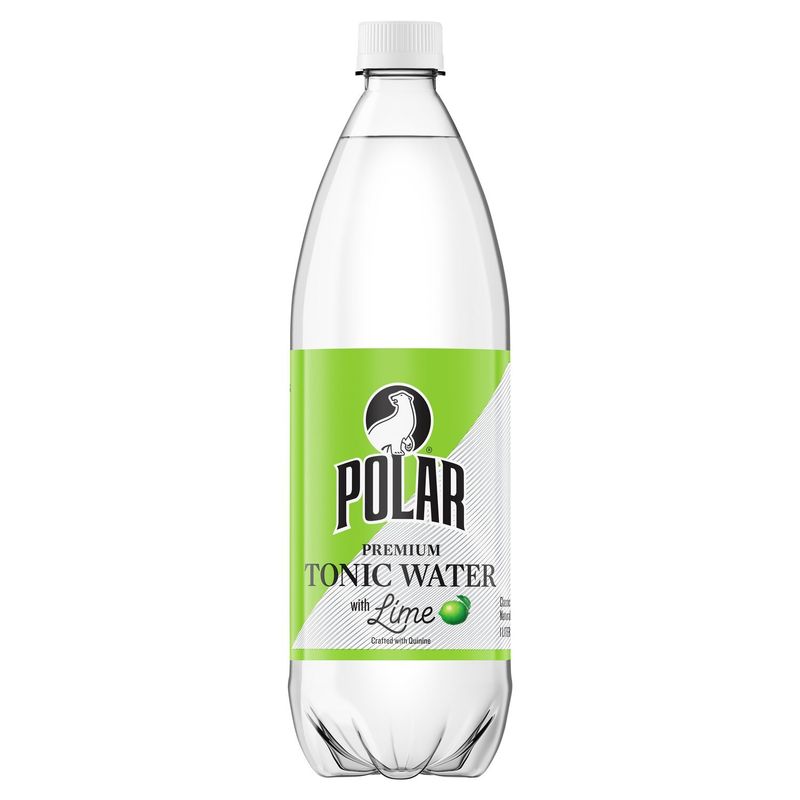 Polar Premium Tonic Water with Lime, 33.8 fl oz