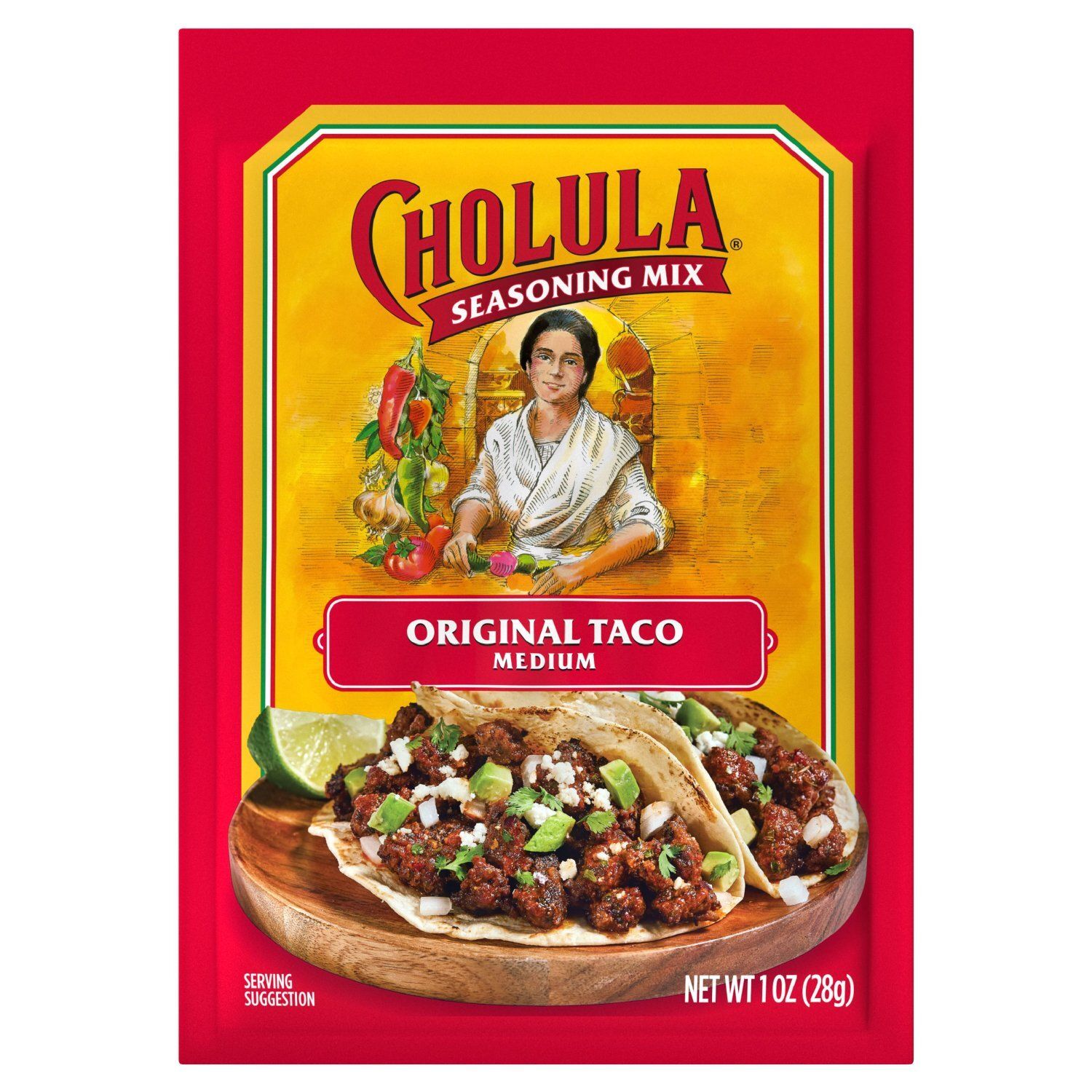 Cholula Medium Original Taco Seasoning Mix, 1 oz