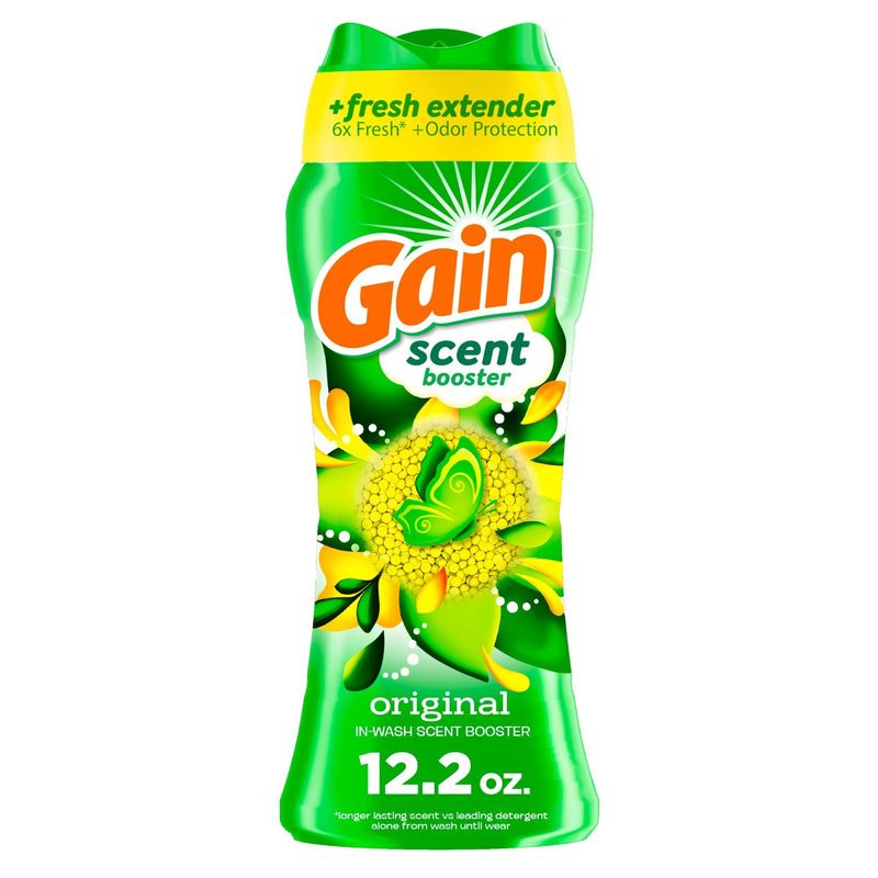 Gain In-Wash Laundry Scent Booster, Original Scent, 12.2 OZ, Fresh Extender + Odor Protection