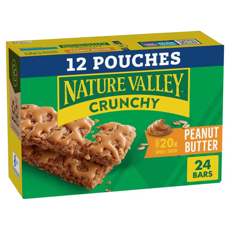 Nature Valley Peanut Butter Crunchy Granola Bars, 1.49 oz, 12 count
