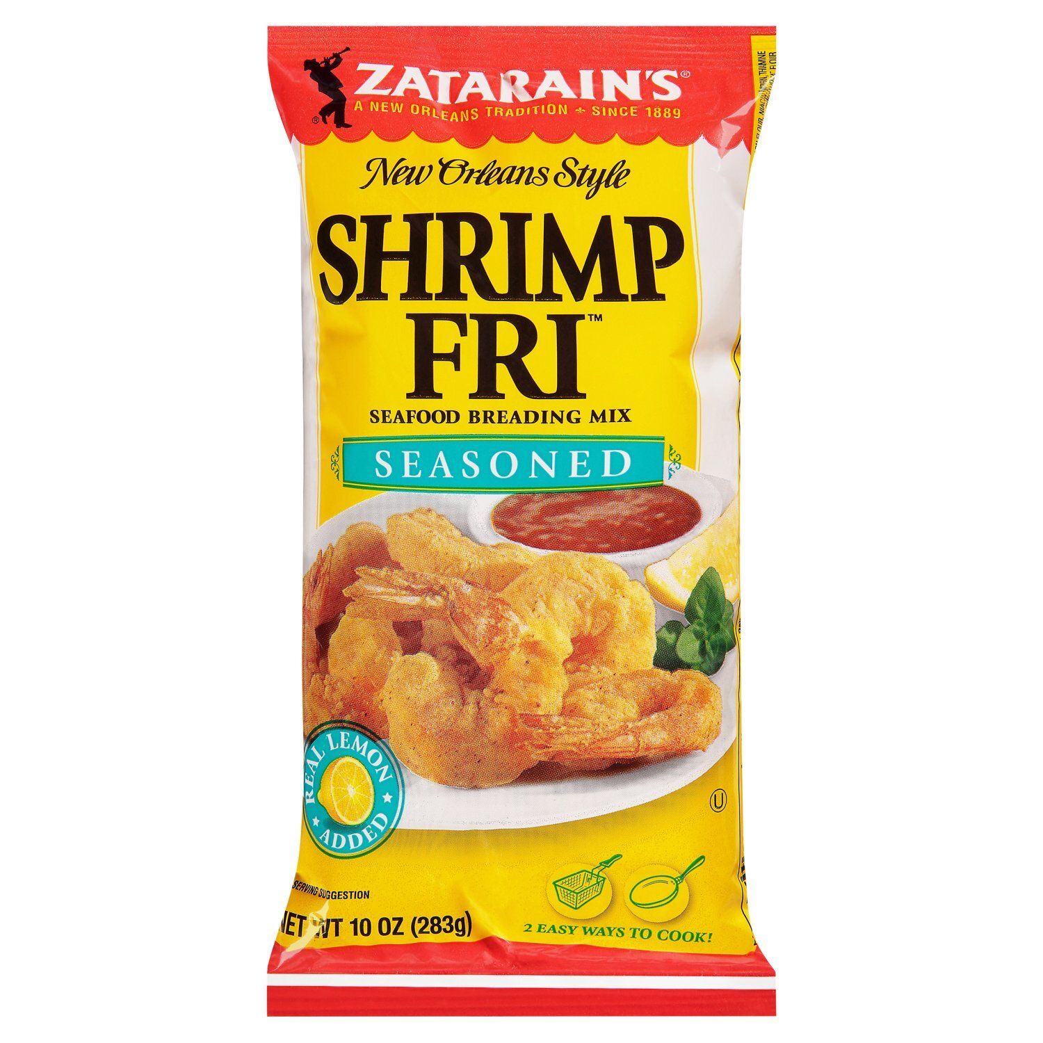 Zatarain's Shrimp Fri Seasoned Seafood Breading Mix, 10 oz