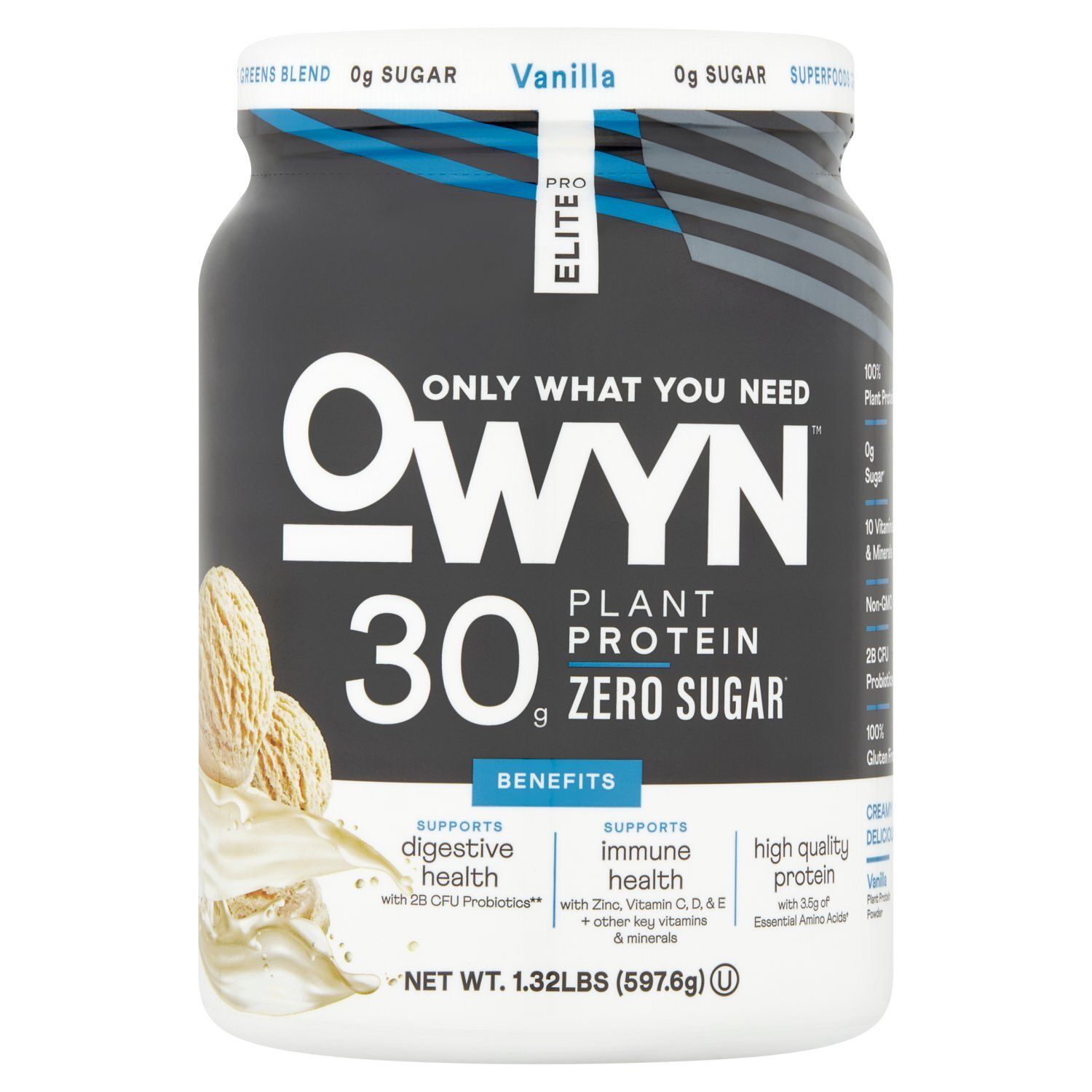OWYN Vanilla Plant Protein Powder, 1.32 lbs