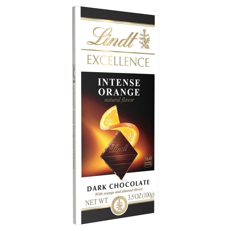 Lindt Excellence Intense Orange Dark Chocolate, 3.5 oz