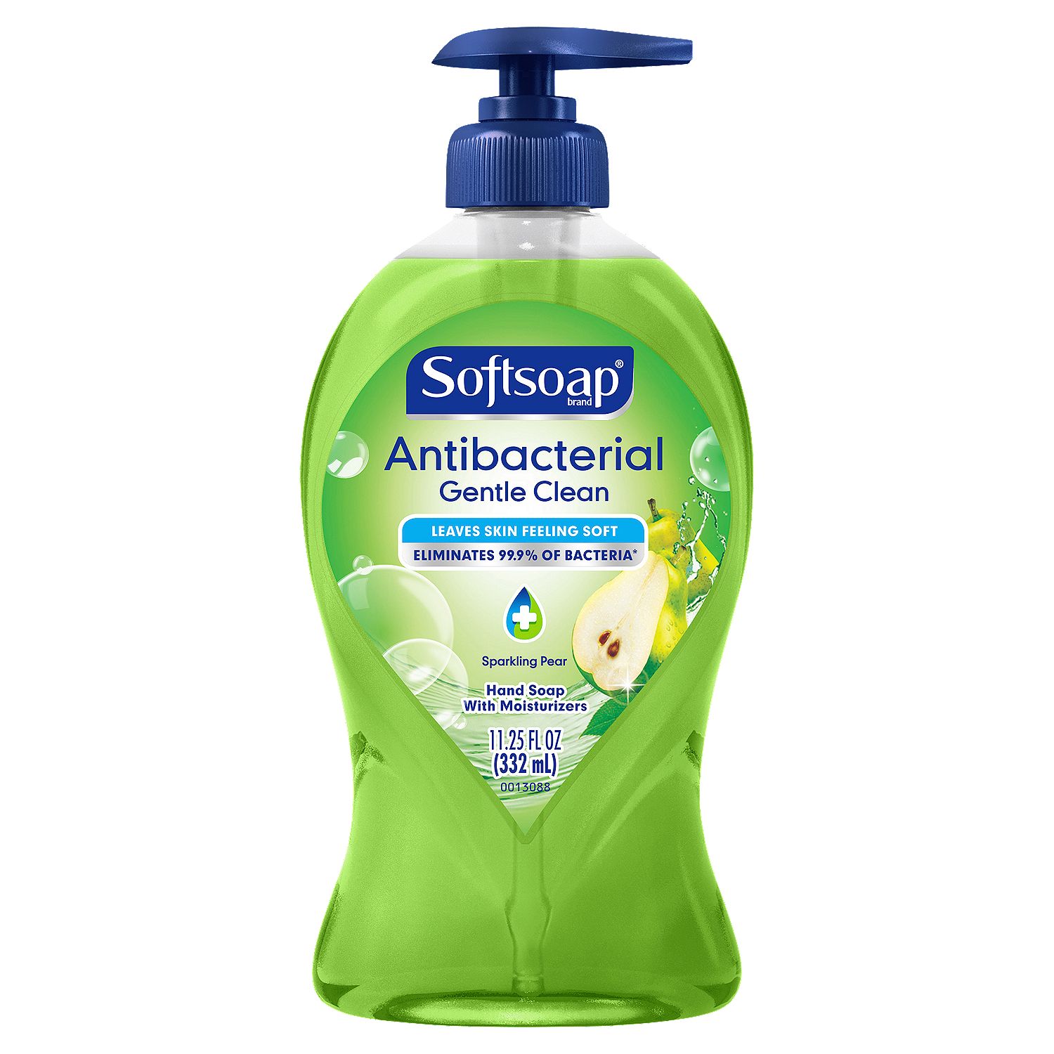 Softsoap Antibacterial Liquid Hand Soap Pump, Gentle Clean, Sparkling Pear - 11.25 Fluid Ounce