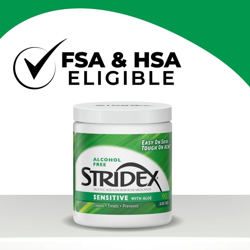 Stridex Sensitive with Aloe Acne Pads, 90 count