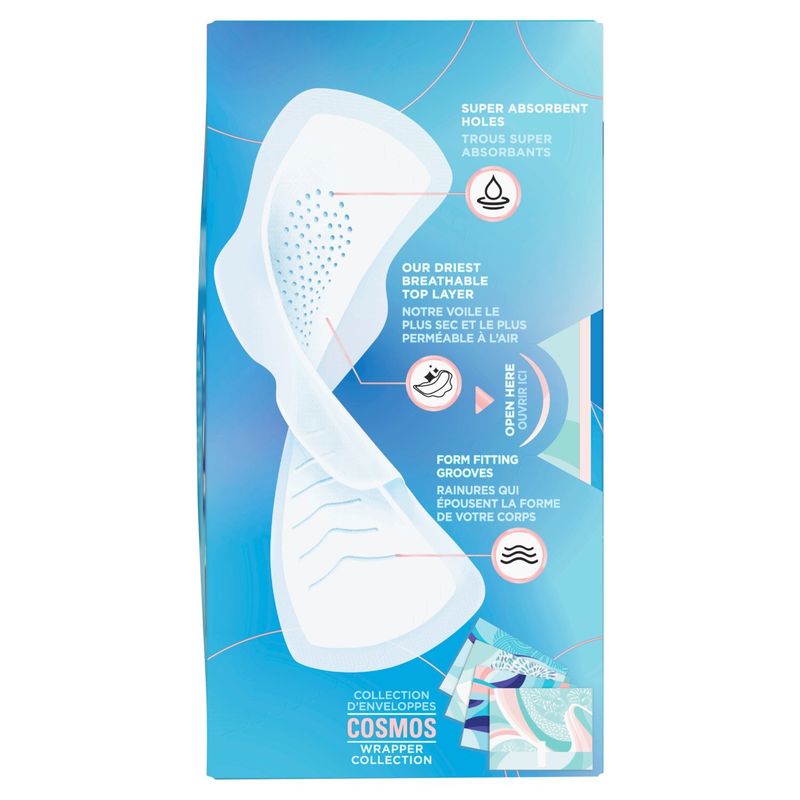 always Infinity Flexfoam Extra Heavy Flow with Flexi-Wings Unscented Pads, Size 3, 28 count