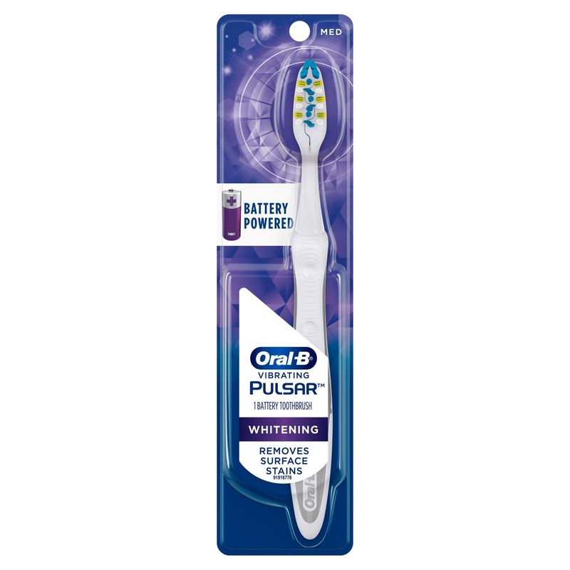 Oral-B Pulsar Vibrating Whitening Med Battery Powered Toothbrush